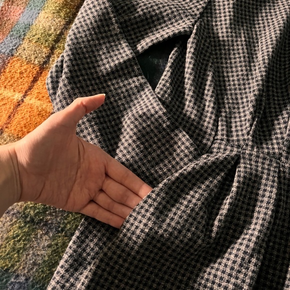 Girl’s Gray Zara Gingham Checked Dress (Size 13-14) - Picture 6 of 6